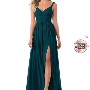 Azazie Bridesmaid Dress in Pine - size A12